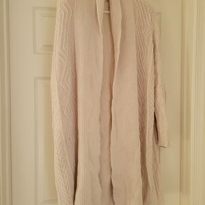 Old Navy Women's Cream Long Cardigan Sweater